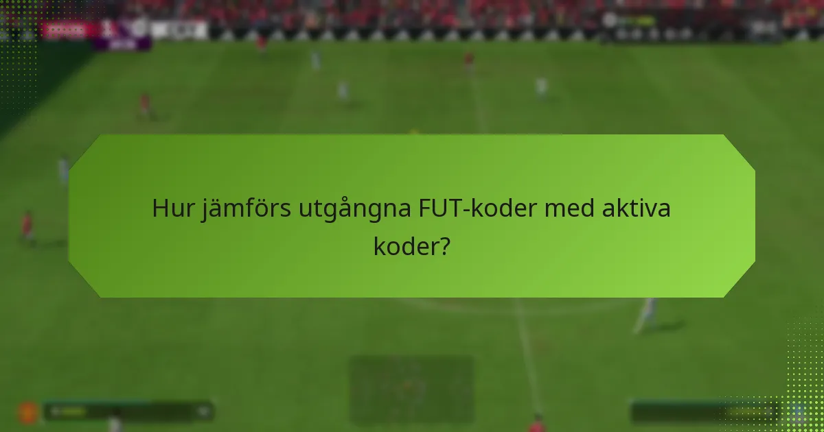 Vilka är konsekvenserna av att använda utgångna FUT-koder?