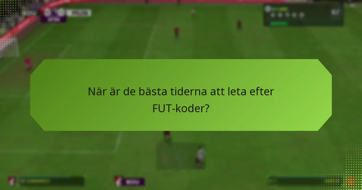 Vilka partnerskap erbjuder FUT-koder?