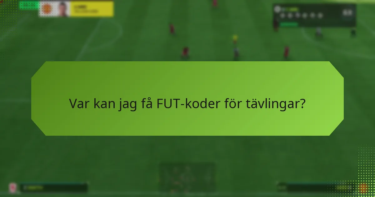 Vilka krav finns för att delta i FUT-kodstävlingar?