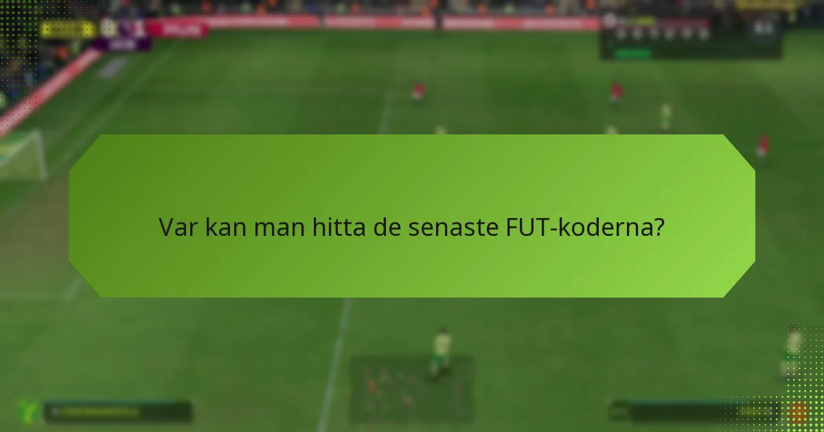 Vilka bonusar kan erhållas genom FUT-koder?